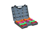 Gymenist Dumbbell Set With Hard Plastic Case Includes 3 Pairs And A Hard Travel Carry Storage Case (1LB - 2LB - 4LB)