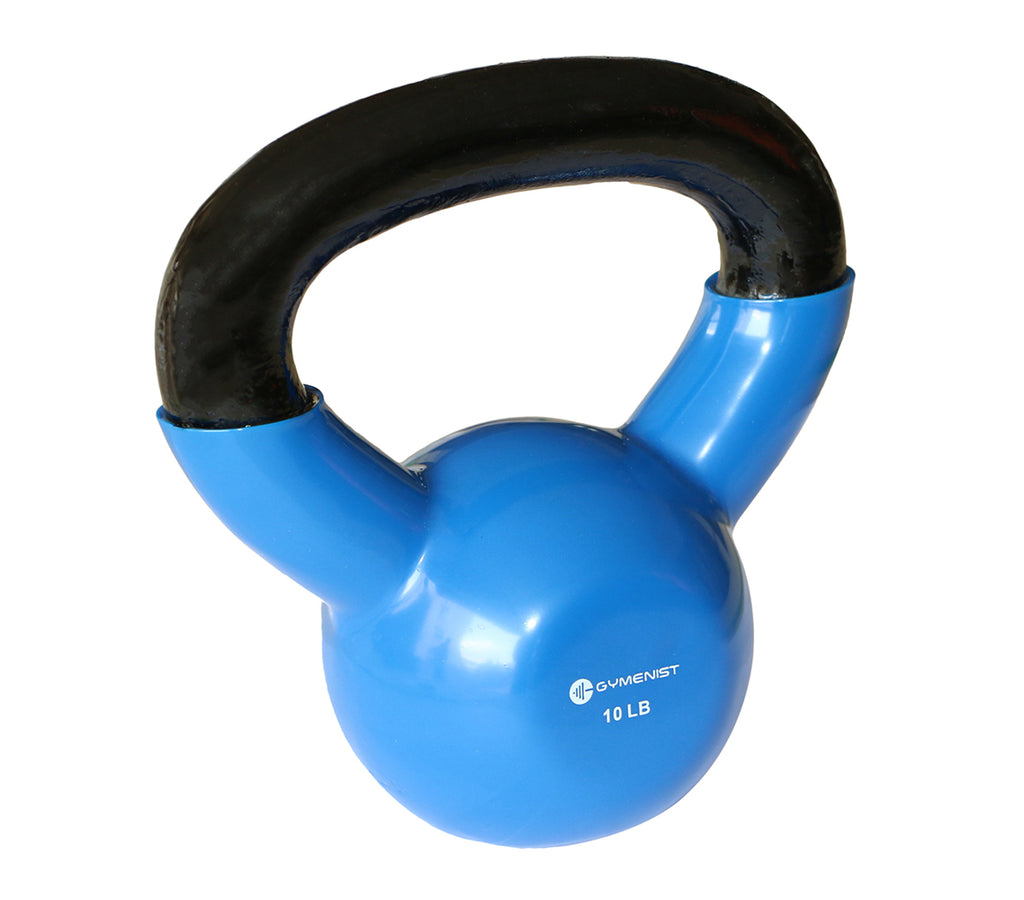 Kettlebell Fitness Iron Weights With Vinyl Coating Around The Bottom Half of The Metal Kettle Bell Exercise Body Equipment