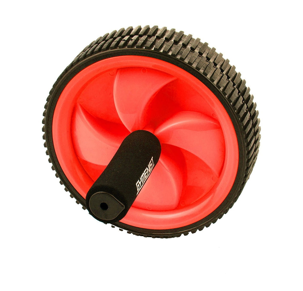 Abdominal Exercise Ab Wheel Roller with Foam Handles, Great Grip, Double Wheels, Top Professional Quality