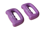 Gymenist Set of 2 Hand Shaped Neoprene Exercise Workout Jogging Walking Cardio Dumbbells Pair