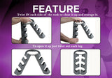 GYMENIST Dumbbell Set of 6 Total Dumbbells With Foldable Rack That Can Stand For Display or Folded For Travel And Storage These Weights (Set Includes 3 Pairs)