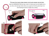 Gymenist Set of 2 Jogging Dumbbells with Strap for hand, Pair Of Running Dumbbells Has Blinking LED Lights For Night Running