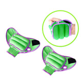 Gymenist Weighted Gloves Pair of Wrist Weights Glove With Holes For Finger And Thumb Available in 1LB or 2LB Set of 2 Training Weight Gloves