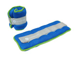 Gymenist Pair Of 2 Ankle Weight & Wrist Weights With Adjustable Valcro Strap