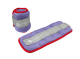 Gymenist Pair Of 2 Ankle Weight & Wrist Weights With Adjustable Valcro Strap