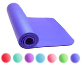 Thick Exercise Yoga Floor Mat Nbr 24 X 71 Inches Great for Camping Cardio Workouts Pilates Gymnastics With Carrying Strap Included