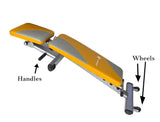 Gymenist Exercise Bench Foldable Can Be Used 7 Different Angles Positions, Can Be Folded Flat For Storage