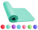 Thick Exercise Yoga Floor Mat Nbr 24 X 71 Inches Great for Camping Cardio Workouts Pilates Gymnastics With Carrying Strap Included