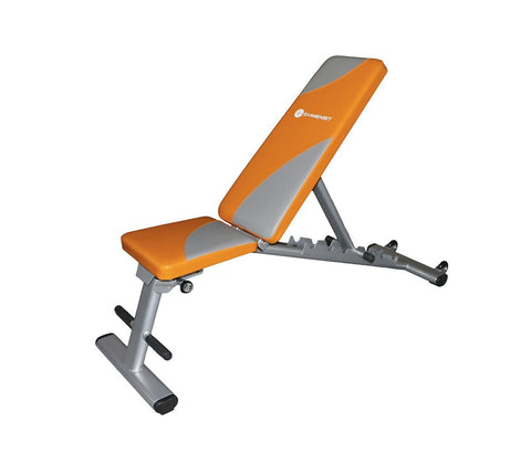 Gymenist Foldable Exercise Bench Has Positions Incline Decline Flat